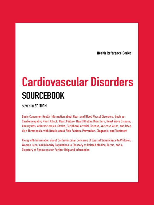 Title details for Cardiovascular Disorders Sourcebook by Angela L. Williams - Available